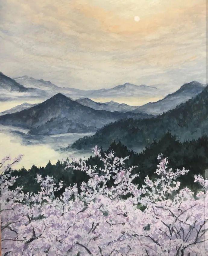 一场浪漫的花海邂逅fitiilokamei绘画作品