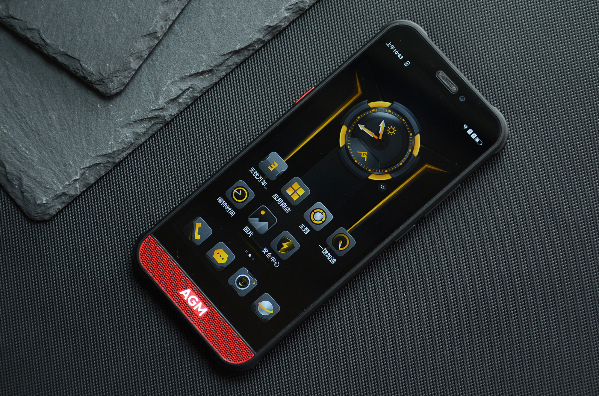 agm h2国产三防手机评测:前置2.5w扬声器,音量真大_的设计