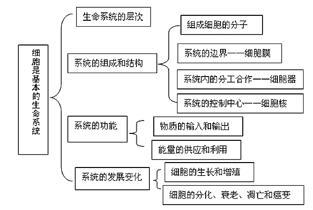 科学细胞思维导图图片