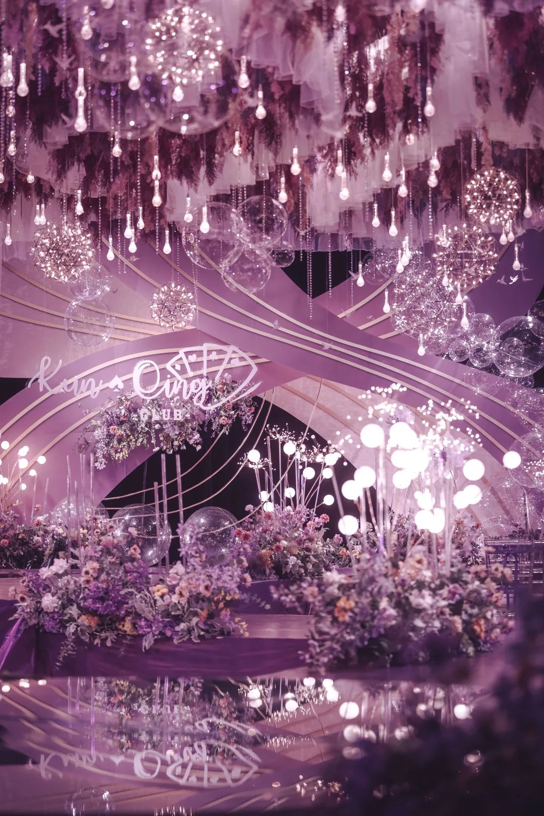 原创我们都是宇宙中的尘埃但你是我唯一的玫瑰特别的紫色星空婚礼