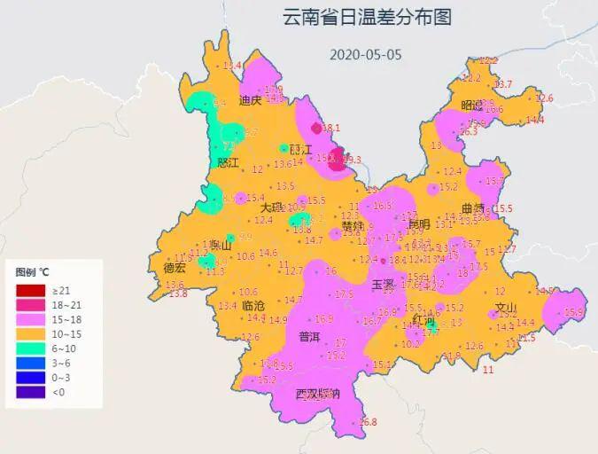 元阳气温超过40云南今天连发90多个预警高温大风齐上阵