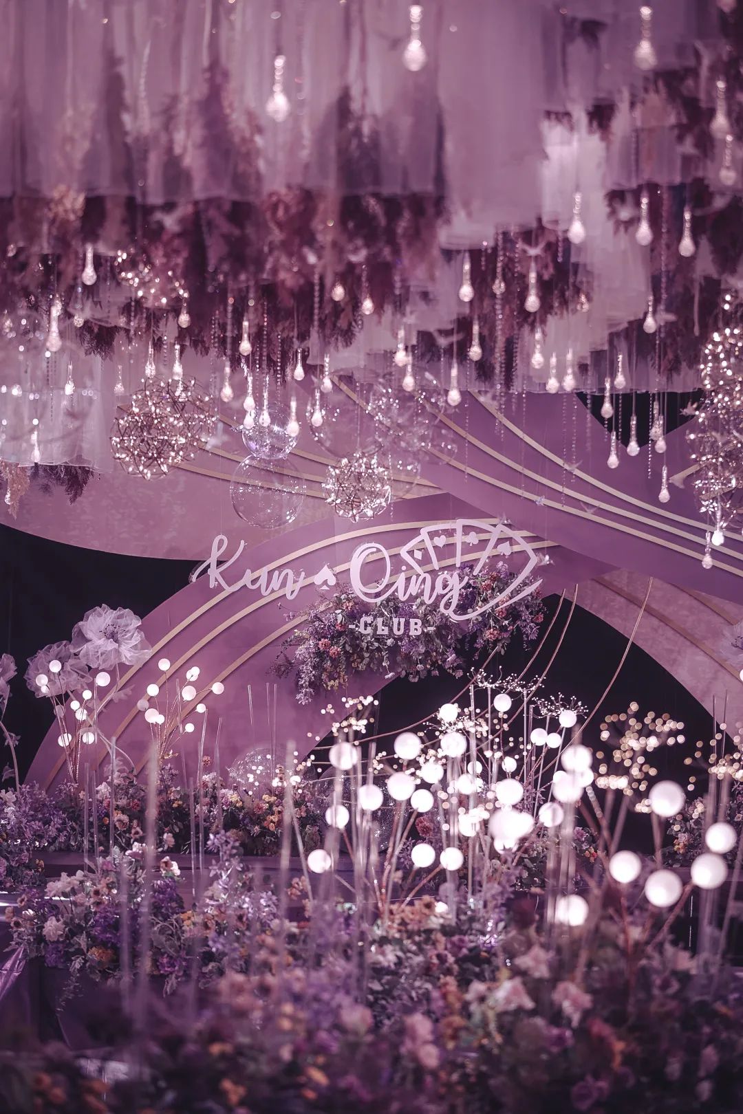 原创我们都是宇宙中的尘埃但你是我唯一的玫瑰特别的紫色星空婚礼