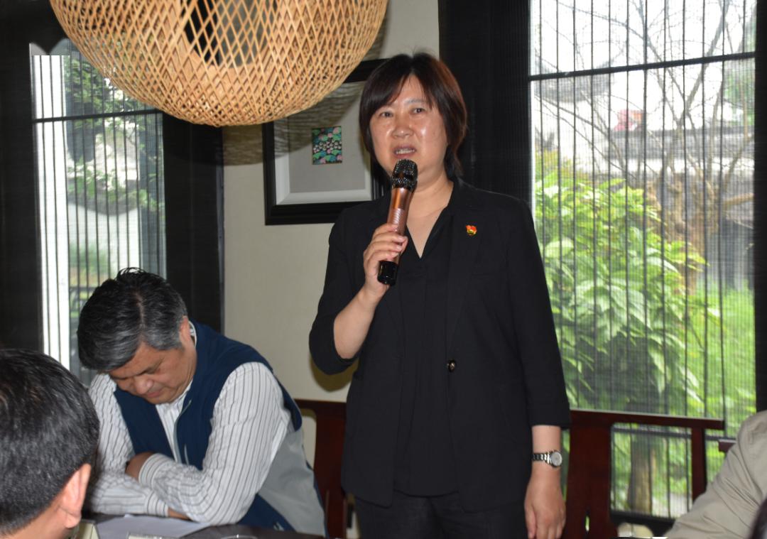 委统战部副部长戴平,吴克源,黄翔洲,沈钰,陆美观,枫泾镇党委书记张斌