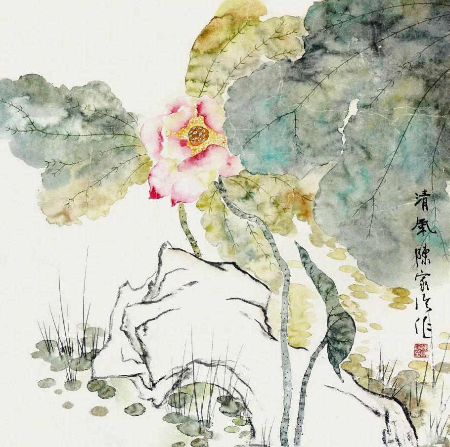 他的独特画法,让他成为最具争议的画家之一_陈家泠