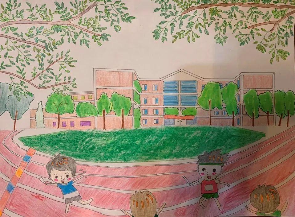 画画记忆中的校园四五年级学生部分作品欣赏