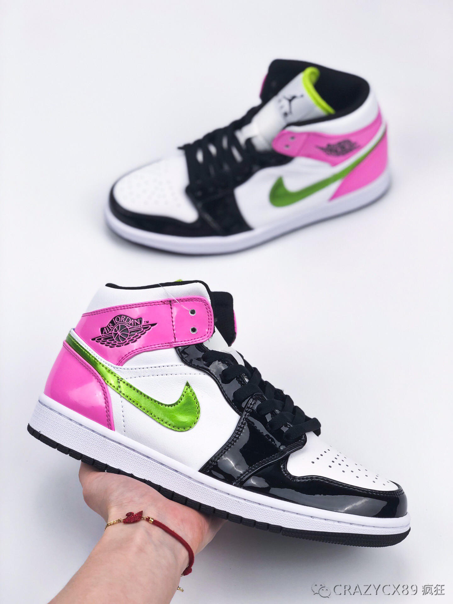 aj1乔丹61帮中69airjordan1midgspatentmulti糖果漆皮篮球鞋