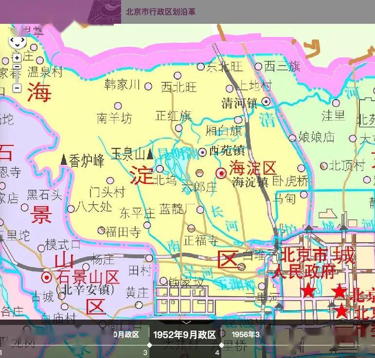 北京海淀区范围地图图片