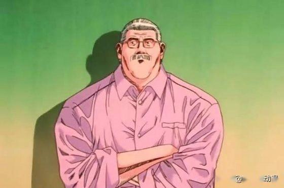 安西光义在《灌篮高手》里的设定就是一个传奇人物,年轻时曾是日本国