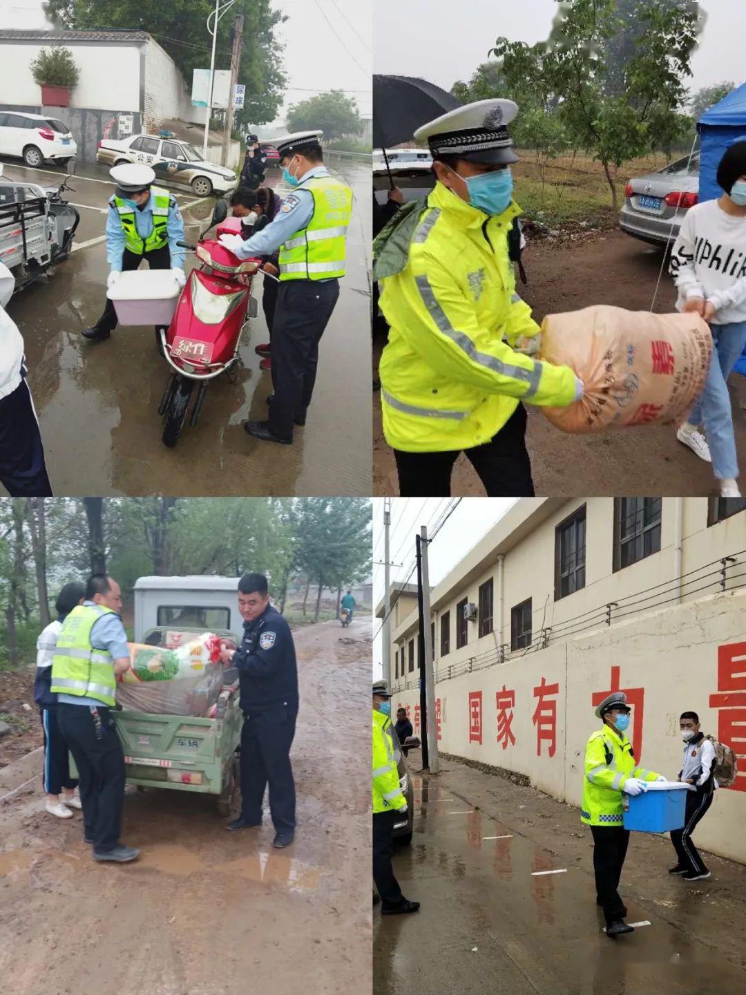 赞皇初三开学啦,赞皇交警为莘莘学子保驾护航!