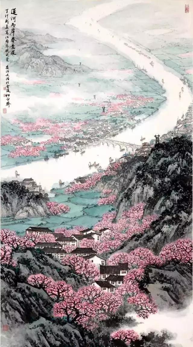 宋文治 《运河两岸春意浓》1987年作