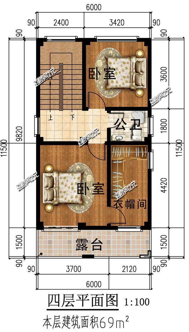 6x14米自建房设计图图片