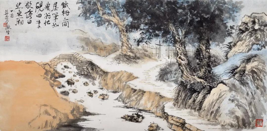 杜鹏山水丘山积卑杜鹏国画作品展