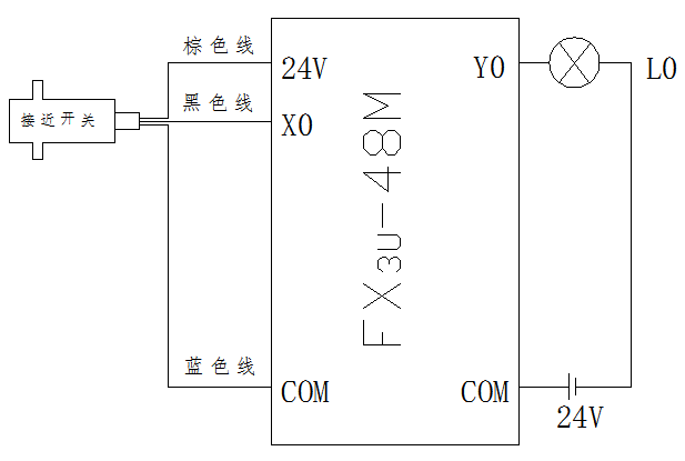 接近开关与plc接线图图片