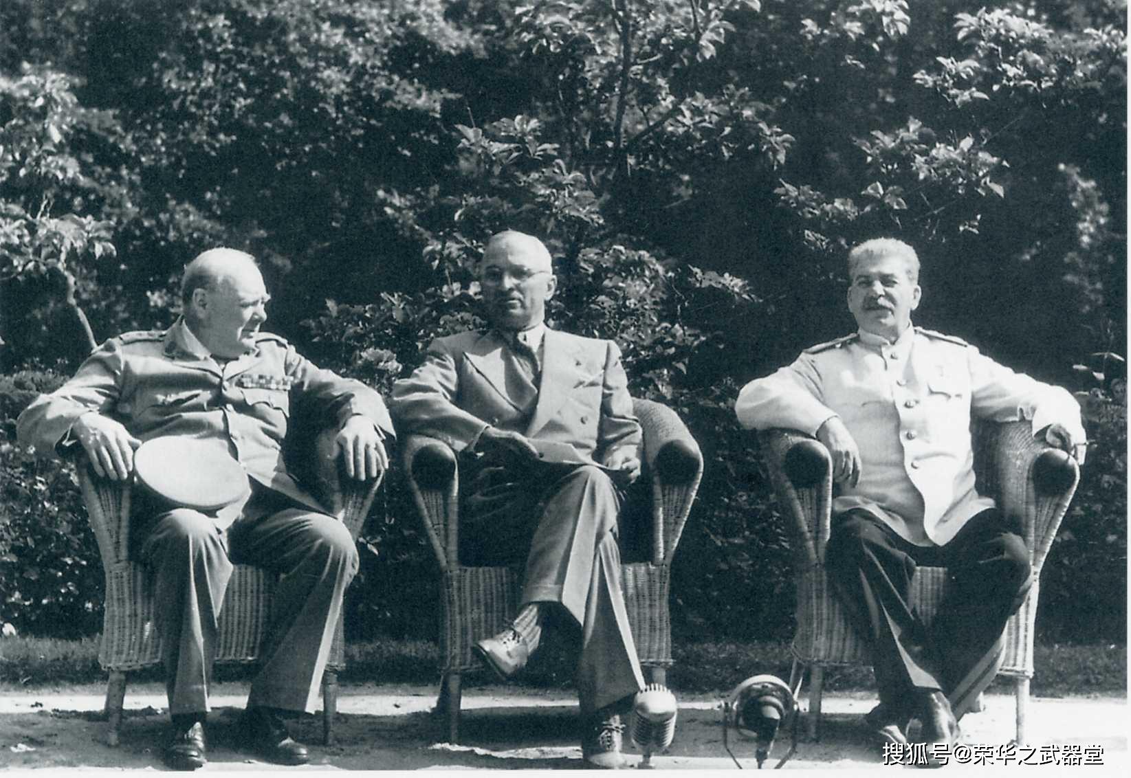 波茨坦会议三巨头,彼此心照不宣1945年5月2日,苏联红军攻克法西斯德国