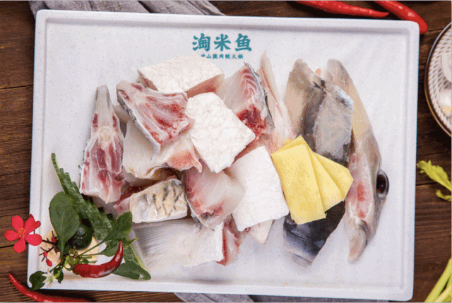 每一口都很脆仅88元抢门市价282元的淘米鱼中山脆鱼鲩鱼火锅套餐鱼片