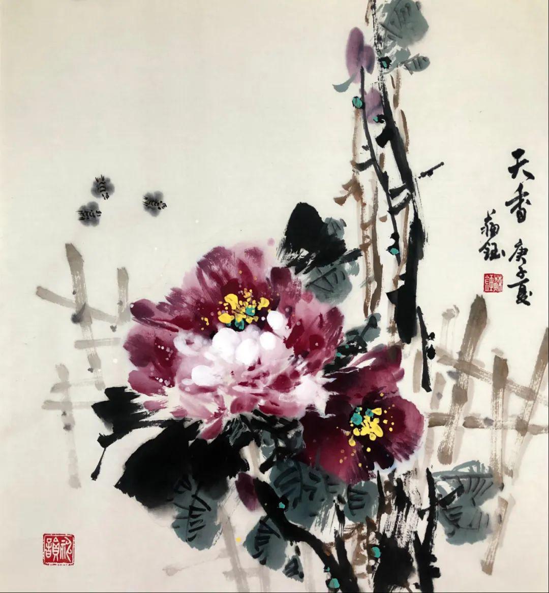 苏钰重彩写意牡丹技法班只需100元