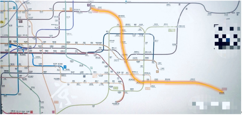 副中心地铁规划图片