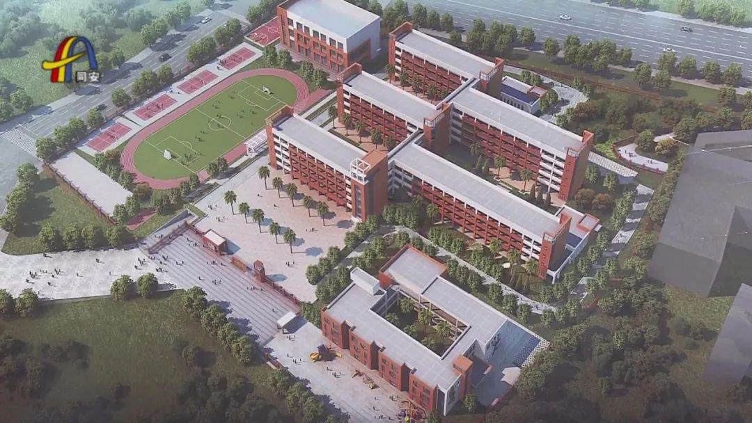 9月份投用同安洪塘中心小学迁建工程进入内外装修阶段