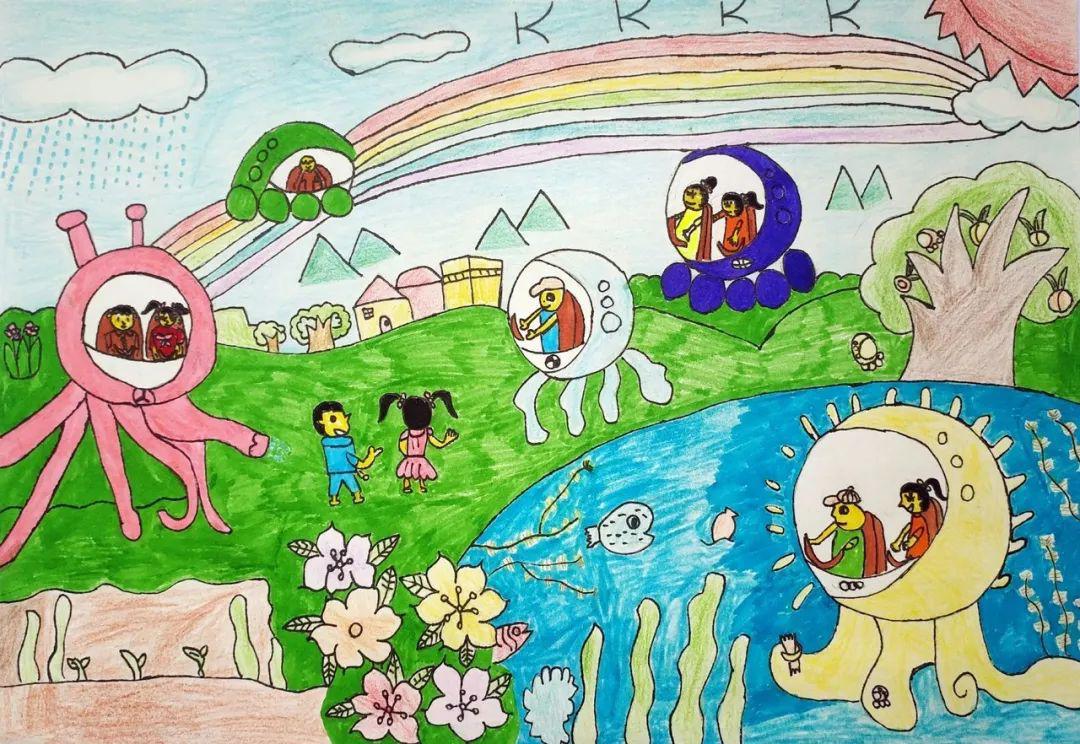 《孩子的快乐时光——陕西省少儿美术作品展》来稿选登(六)_海底世界