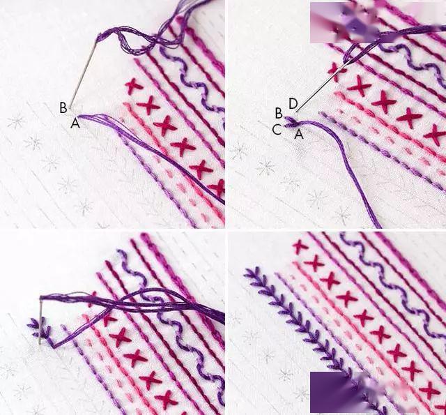 如何用基础针法绣一个好看的爱心简单针法新手快速上手