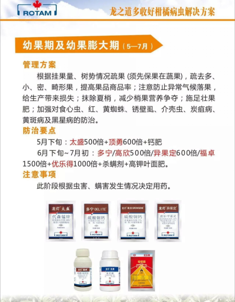龙灯化学——让果农用好农药,种出好柑橘,卖上好价钱