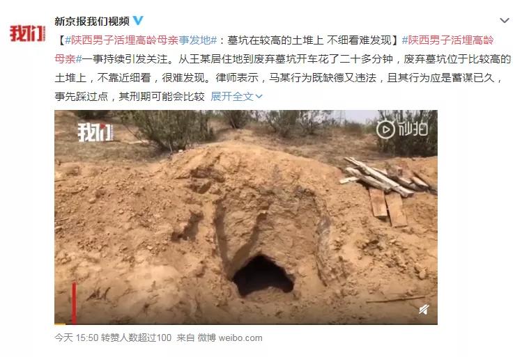 79岁母亲被儿子活埋废弃墓坑内被救之后却还在担心儿子被重判