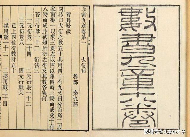 秦九韶的"数书九章",推导出来的秦九韶公式,是一种算法上的突破.