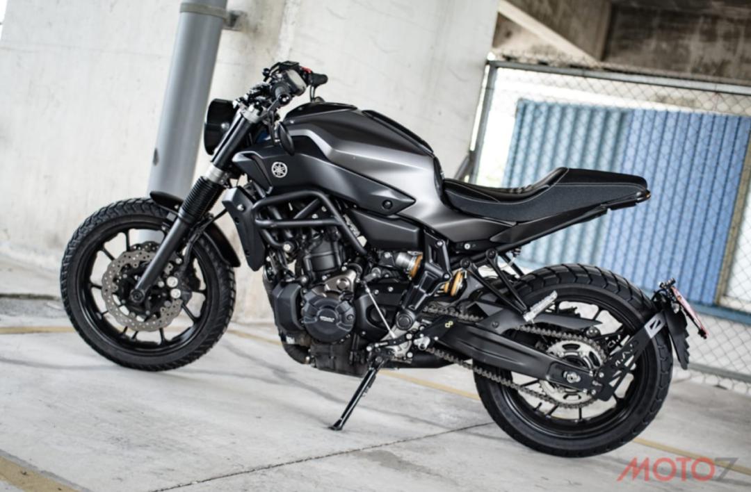 运动街车变身现代复古雅马哈mt07台湾改案例