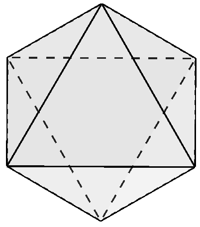 正五边形构成正十二面体正三角形构成正二十面体09学习了,非常感谢