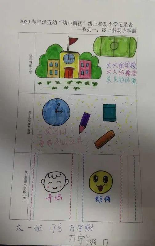 年段活动线上云参观小学初体验大段幼小衔接篇参观小学