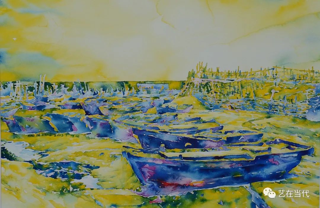 毛得墚张曙光路学正三人水彩风景画联展作品欣赏