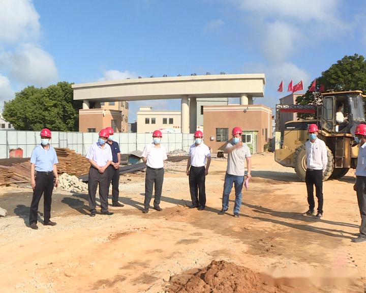 蔡少华到我市检查教育现代化职业学校建设项目工作