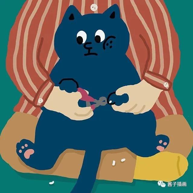 【插画】韩国forevermong:我要做一只慵懒又充实的宅家猫