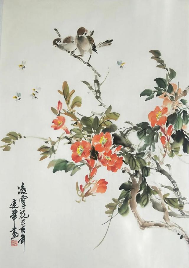 杨建华|花鸟,山水作品欣赏