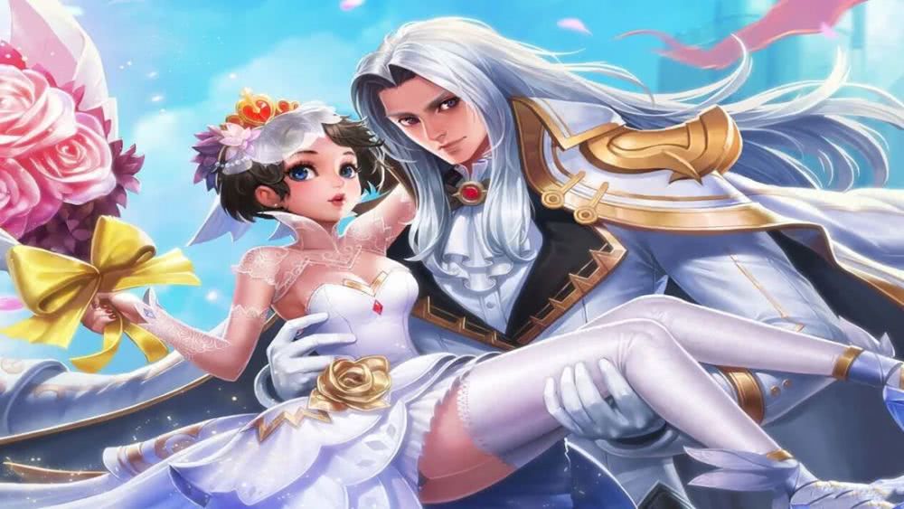 第一款就是纯白花嫁,作为王者荣耀第一款情侣皮肤,纯白花嫁的人气非常