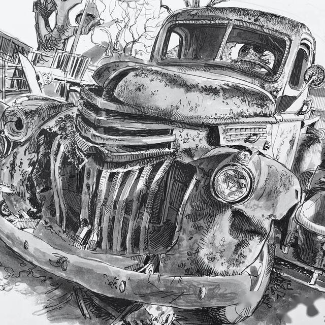 坚持每天一张画速写太牛了