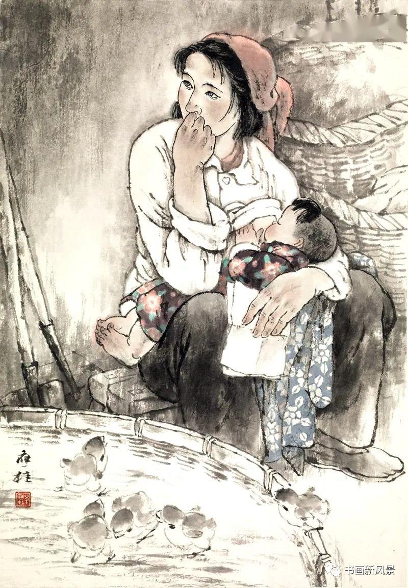 中国名画母亲图片
