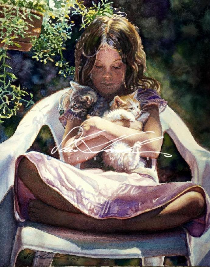 美国水彩艺术家史蒂夫汉克斯深入到人的精神世界的作品