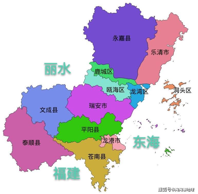 原创温州市4区5县3市建成区面积排名最大是乐清市最小是文成县