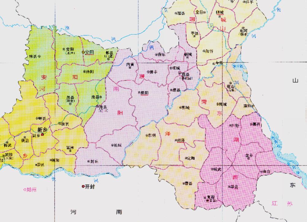 山东省的东明县在15年时间里为何先后分给了4个省