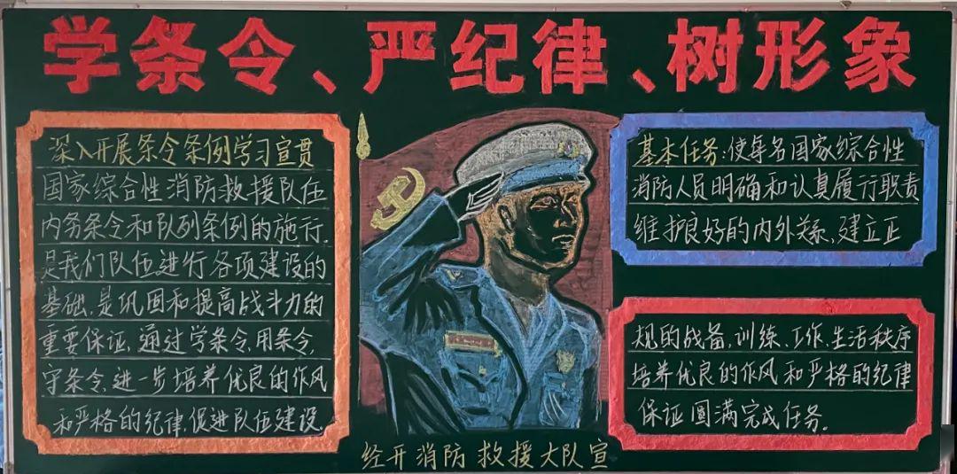 郑州市消防救援支队条令纲要学习宣贯板报评比