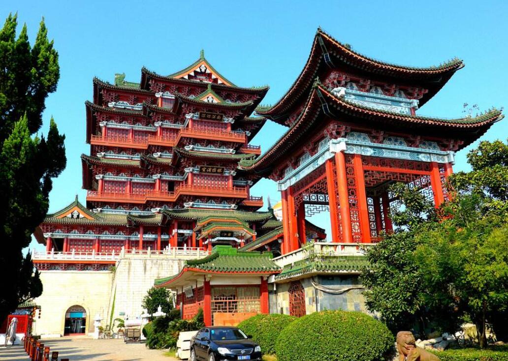 原创重建29次的江西第一楼滕王阁,极具宋代楼阁建筑的窈窕多姿