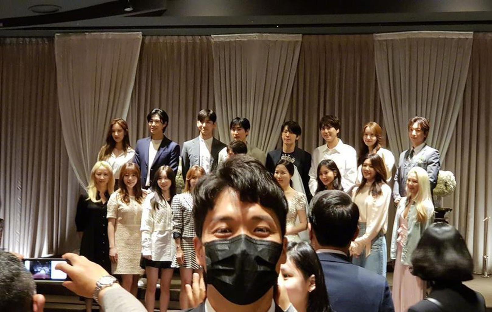 时代的眼泪!少女时代东方神起sj齐聚sm经纪人婚礼