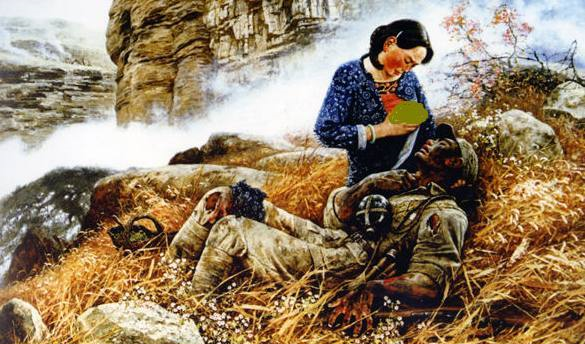 迟浩田上将在孟良崮战役时被炮弹击中多亏沂蒙大嫂救他一命