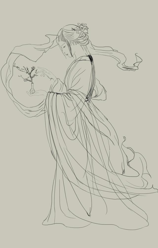 古风插画美女教程零基础入门基础绘画课程学起来吧