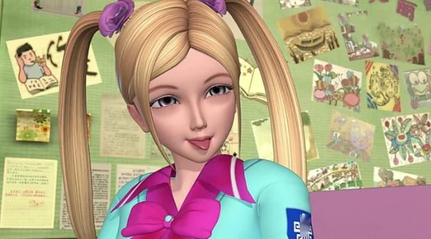 童星,长相甜美说话声音也非常的动听,她是一个有着金黄色头发的混血儿