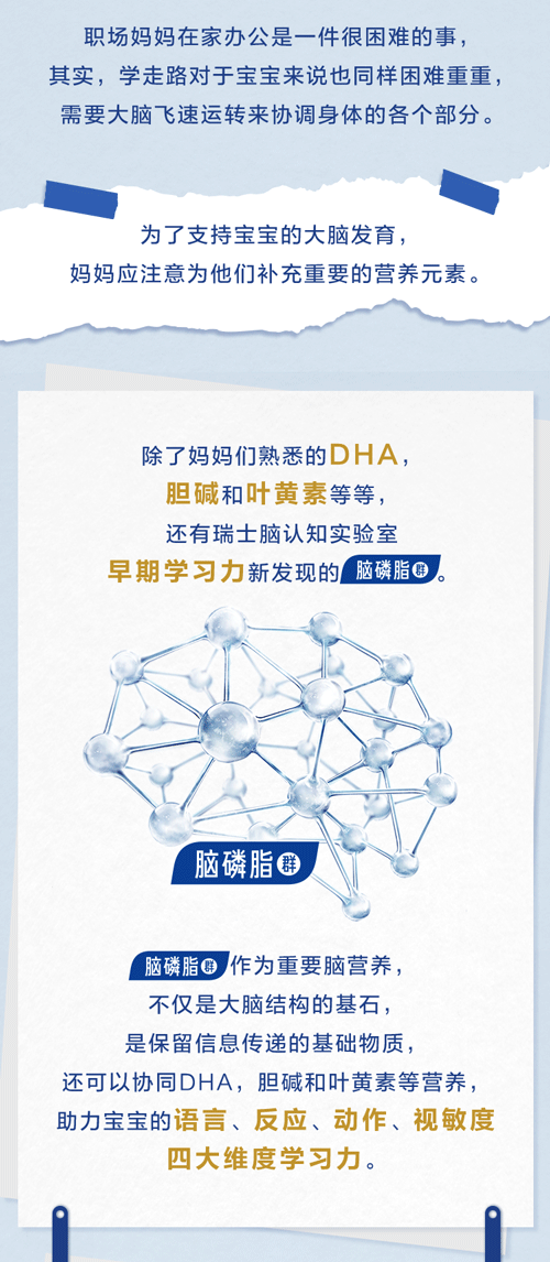 惠氏铂臻3作为万千妈妈荐证的好配方,臻选三大精粹营养:脑磷脂群,双短