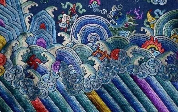 中国古代衣服上的图案，究竟有多美？_海水