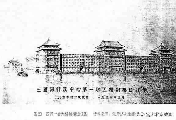 著名的"四部一会",由建筑大师张开济先生于1953年设计的地质部和国家