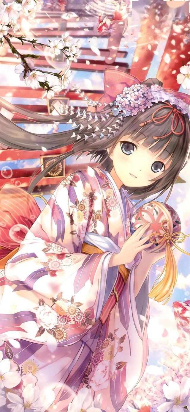 动漫美女和服妹妹